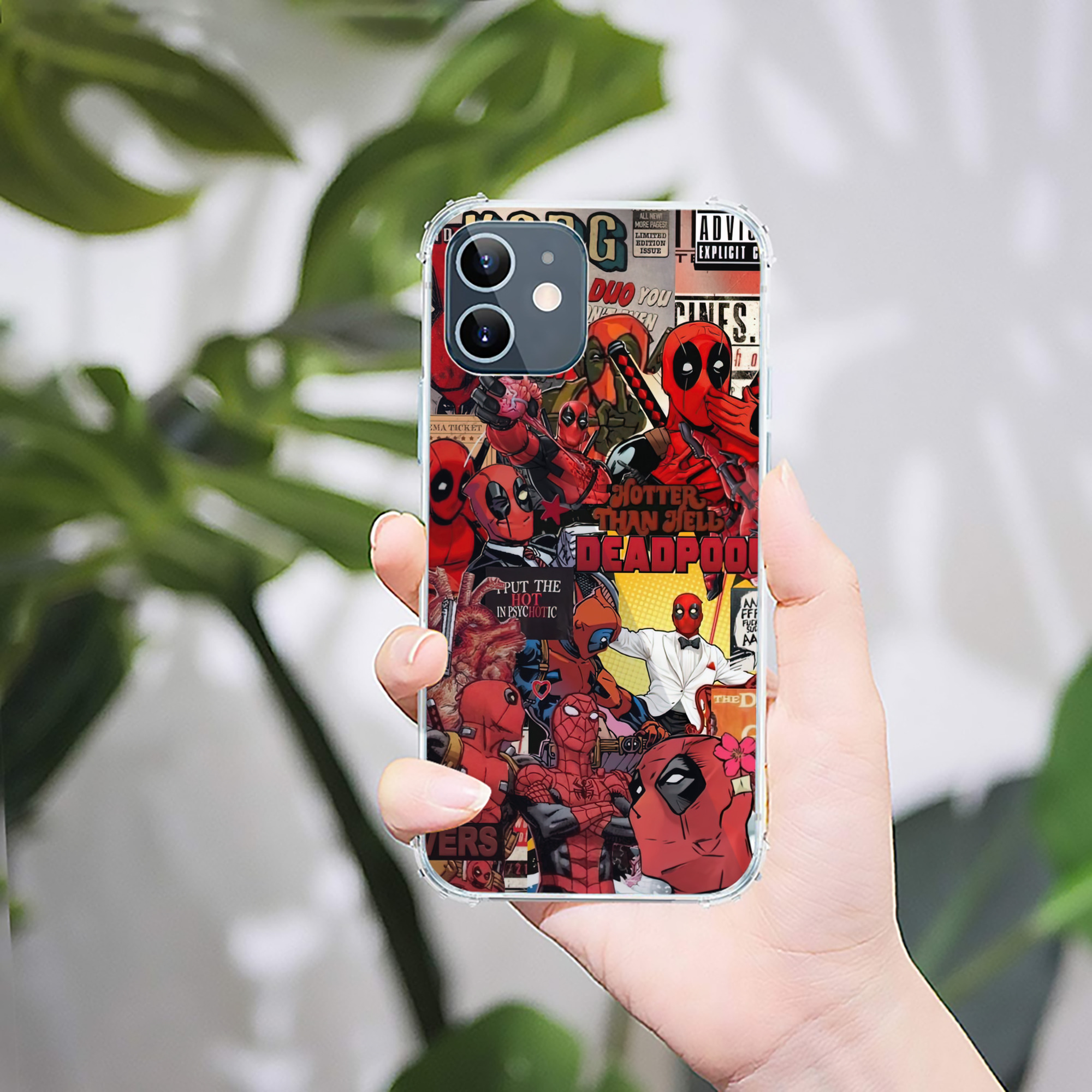 （画像用） Deadpool デッドプール 【iPhone 12シリーズ対応】透明スマホケース（クリアソフトケース）